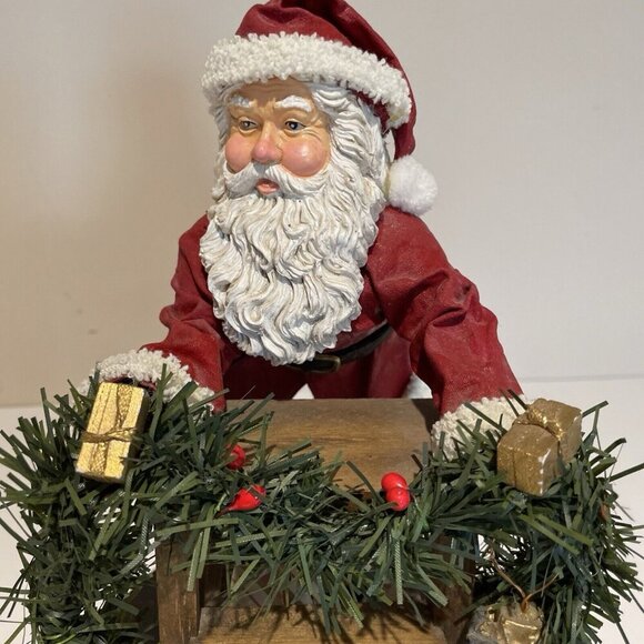 Possible Dreams Clothique Santa at Desk Fabriché Collection 10.5" Vintage RARE - Picture 4 of 16